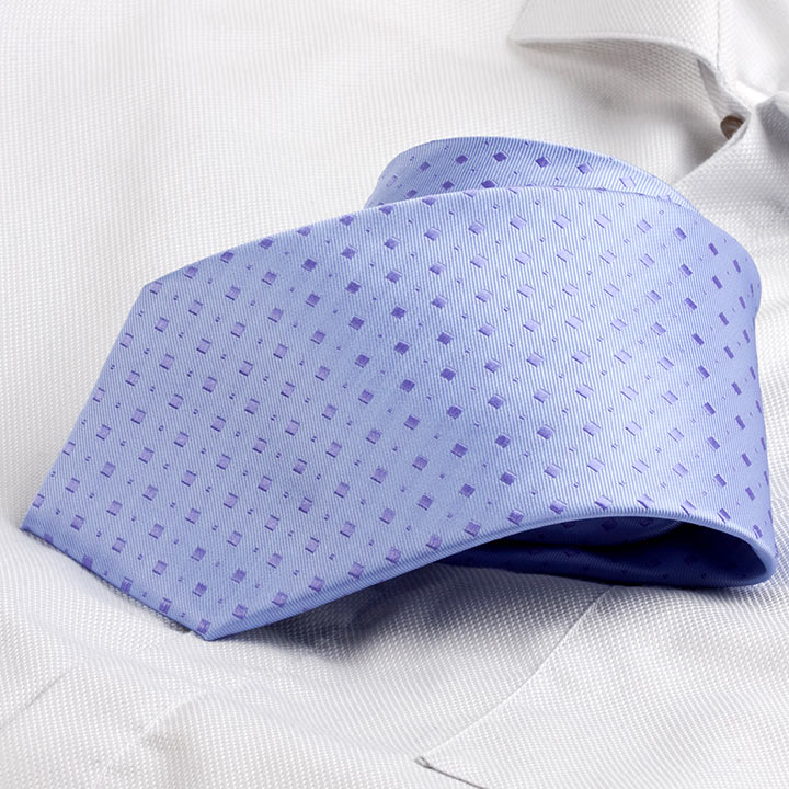 Chairman style Damien Blue pánská kravata polyester se vzorkem