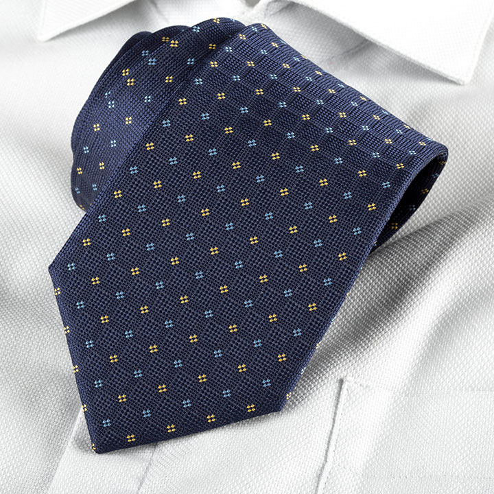 Passerini/Am Gervasio Blue pánská kravata polyester se vzorkem