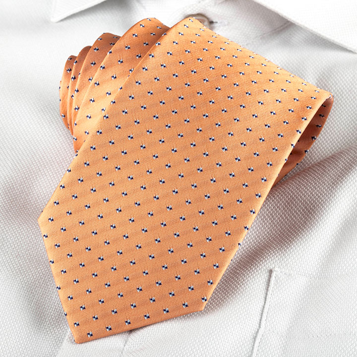 Passerini/Am Giambattista Orange pánská kravata polyester se vzorkem