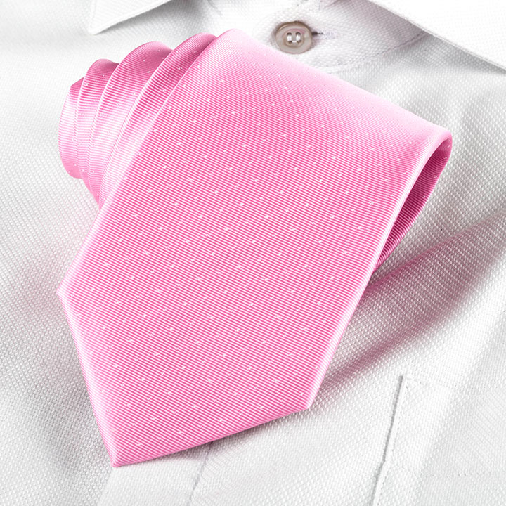 Passerini/Am Giampaolo Pink pánská kravata polyester se vzorkem