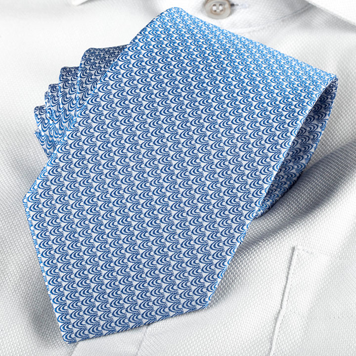 Passerini/Am Gianbattista Blue pánská kravata polyester se vzorkem
