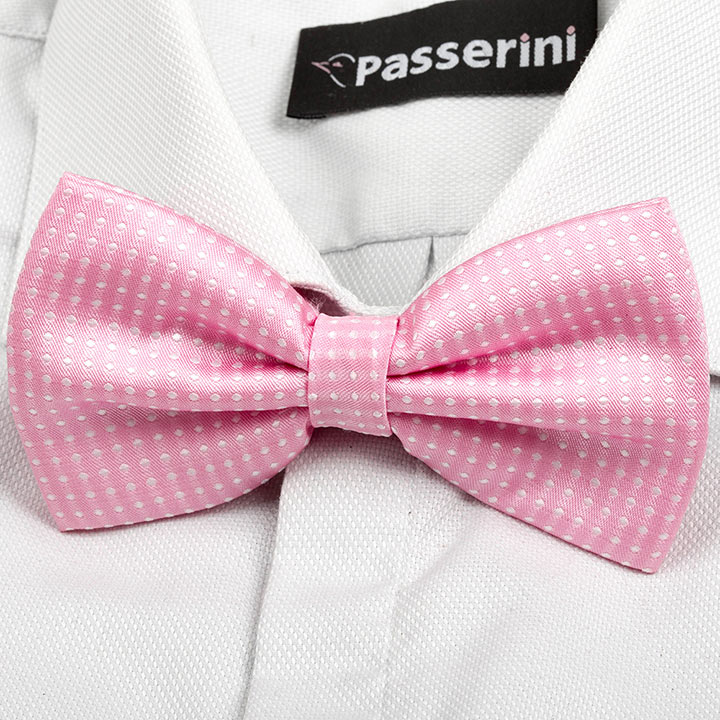 Passerini/Am Acelin Pink  pánský motýlek se vzorkem růžový