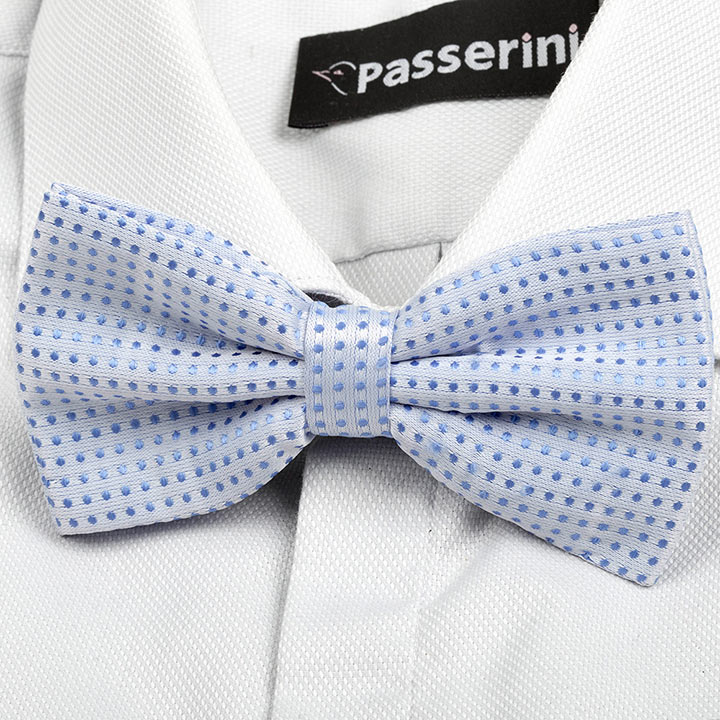 Passerini/Am Aime Blue pánský motýlek se vzorkem