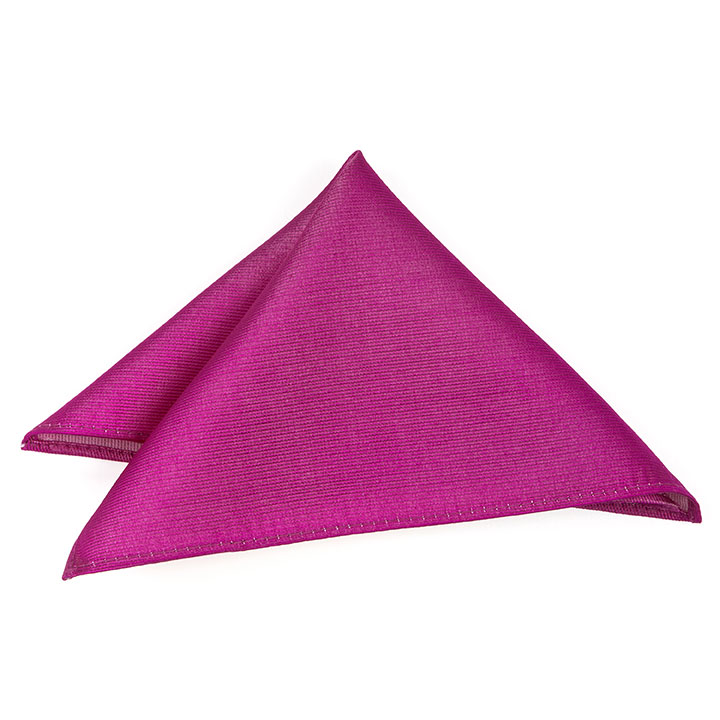Passerini/Am Ballinamore Fuchsia hedvábný kapesníček jednobarevný