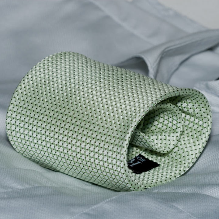 Rosini Camillo Green pánská kravata polyester se vzorkem