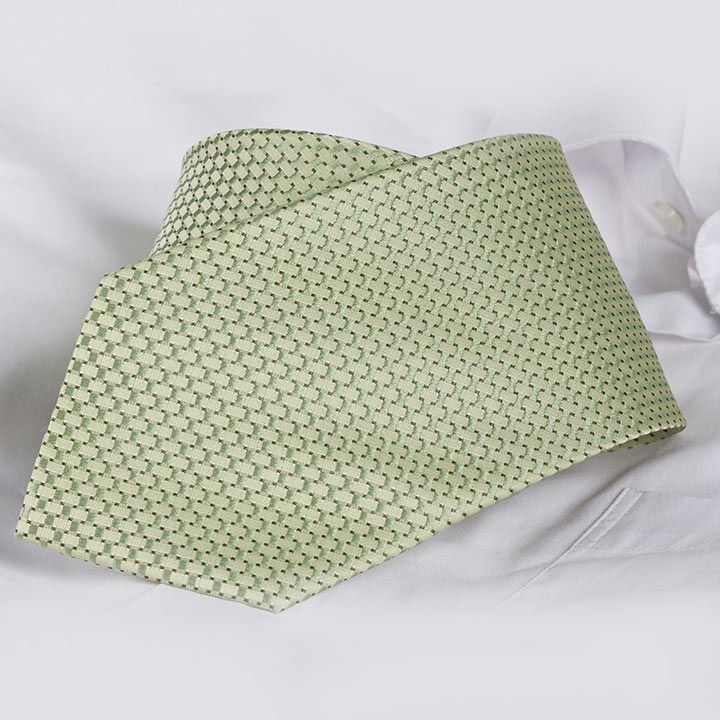 Chairman style Camillo Green pánská hedvábná kravata se vzorkem